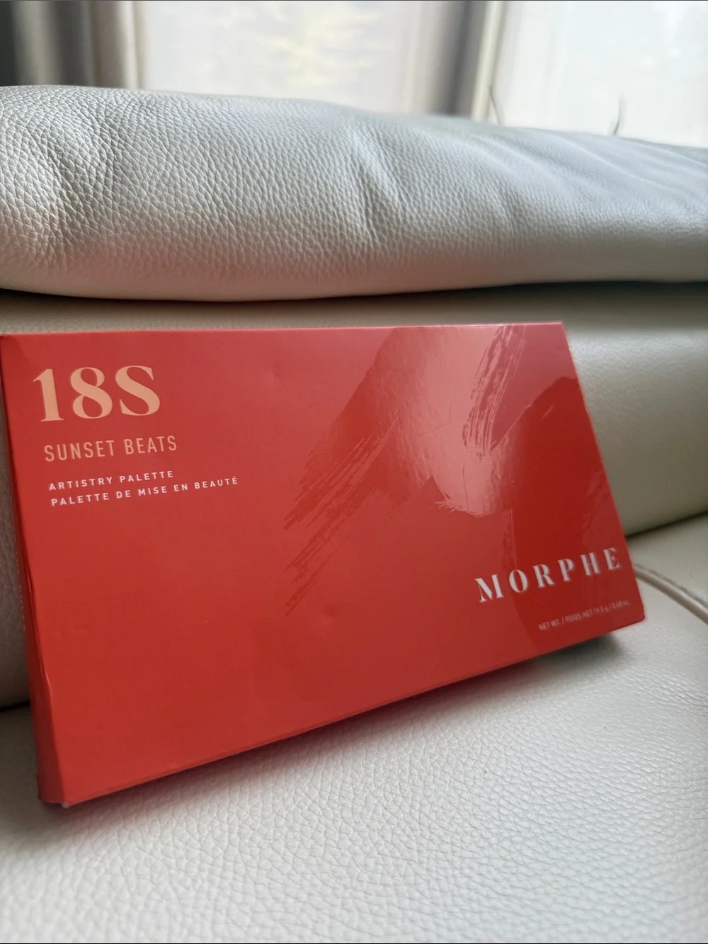 Morphe 18S Sunset Beats Eyeshadow Palette - Red Packaging